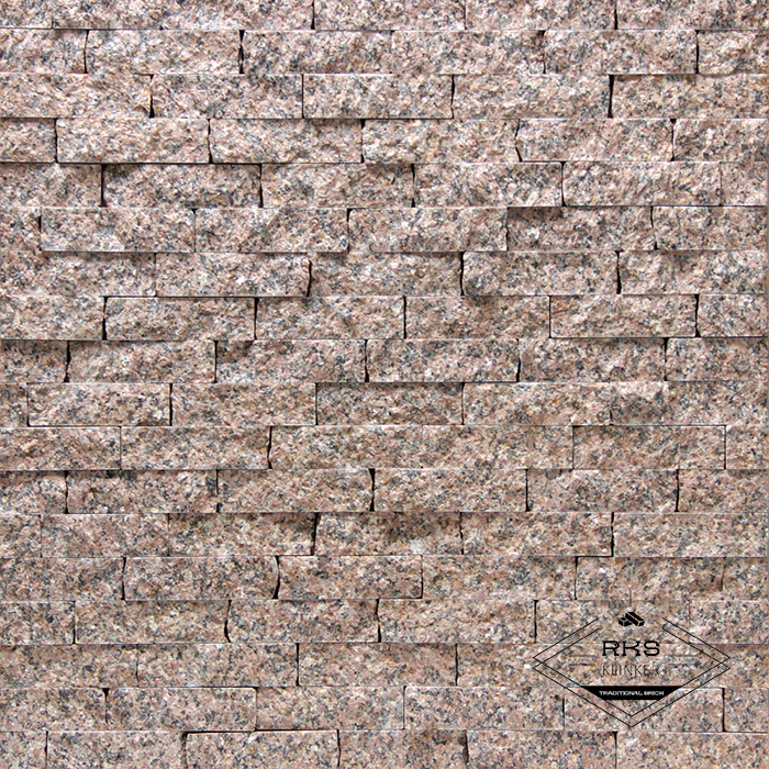 Фасадный камень Полоса - Гранит Жельтау Красный в Тамбове
